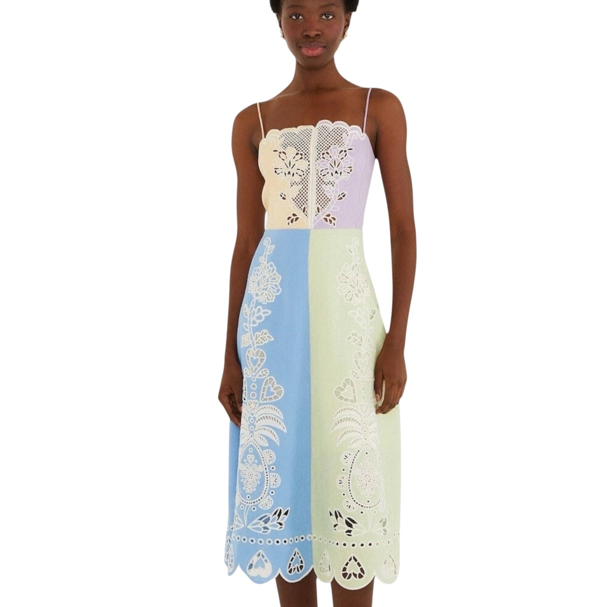 Farm Rio Multi-colored Embroidered Midi Dress – Float Key West