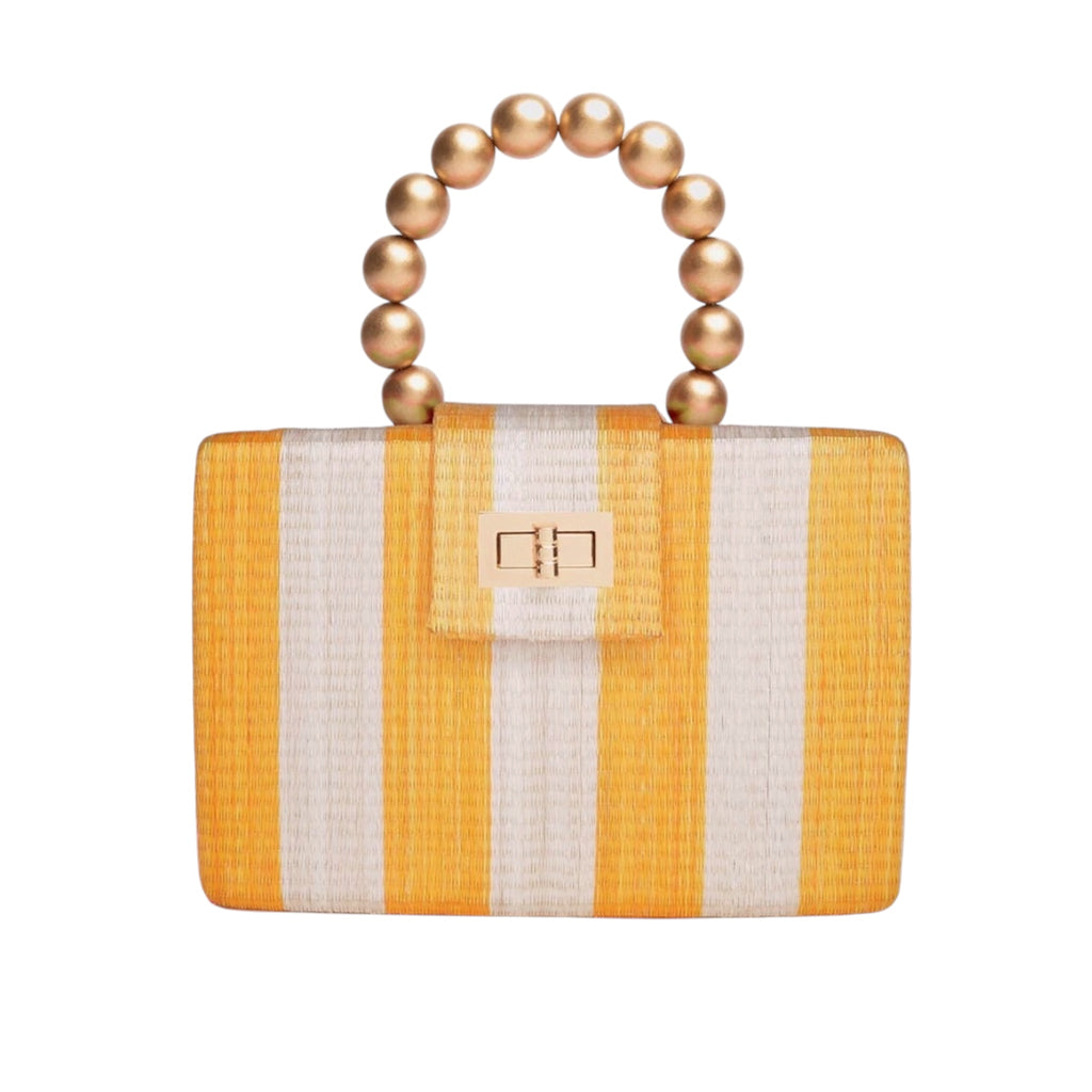 Soli & Sun The Louisa in Yellow and Cream Striped