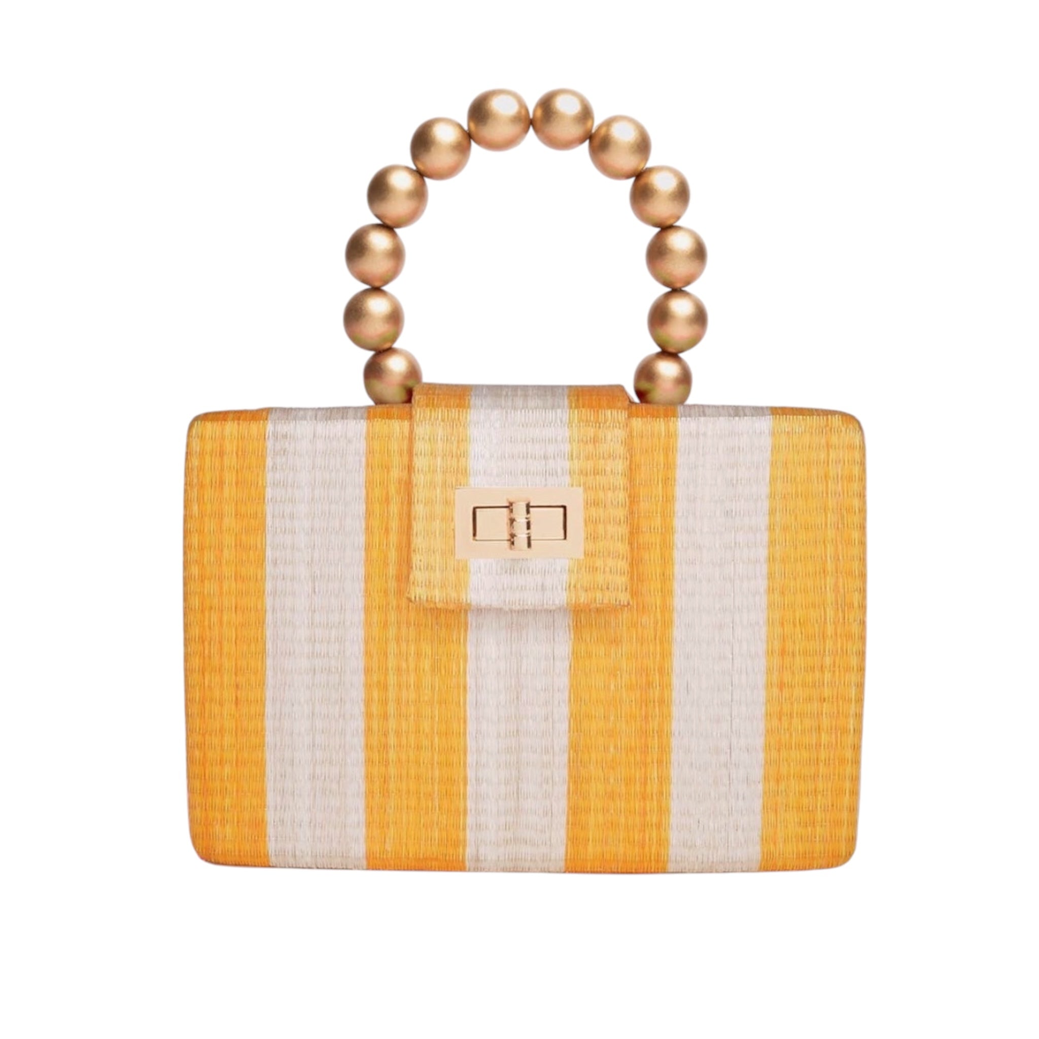Soli & Sun The Louisa in Yellow and Cream Striped
