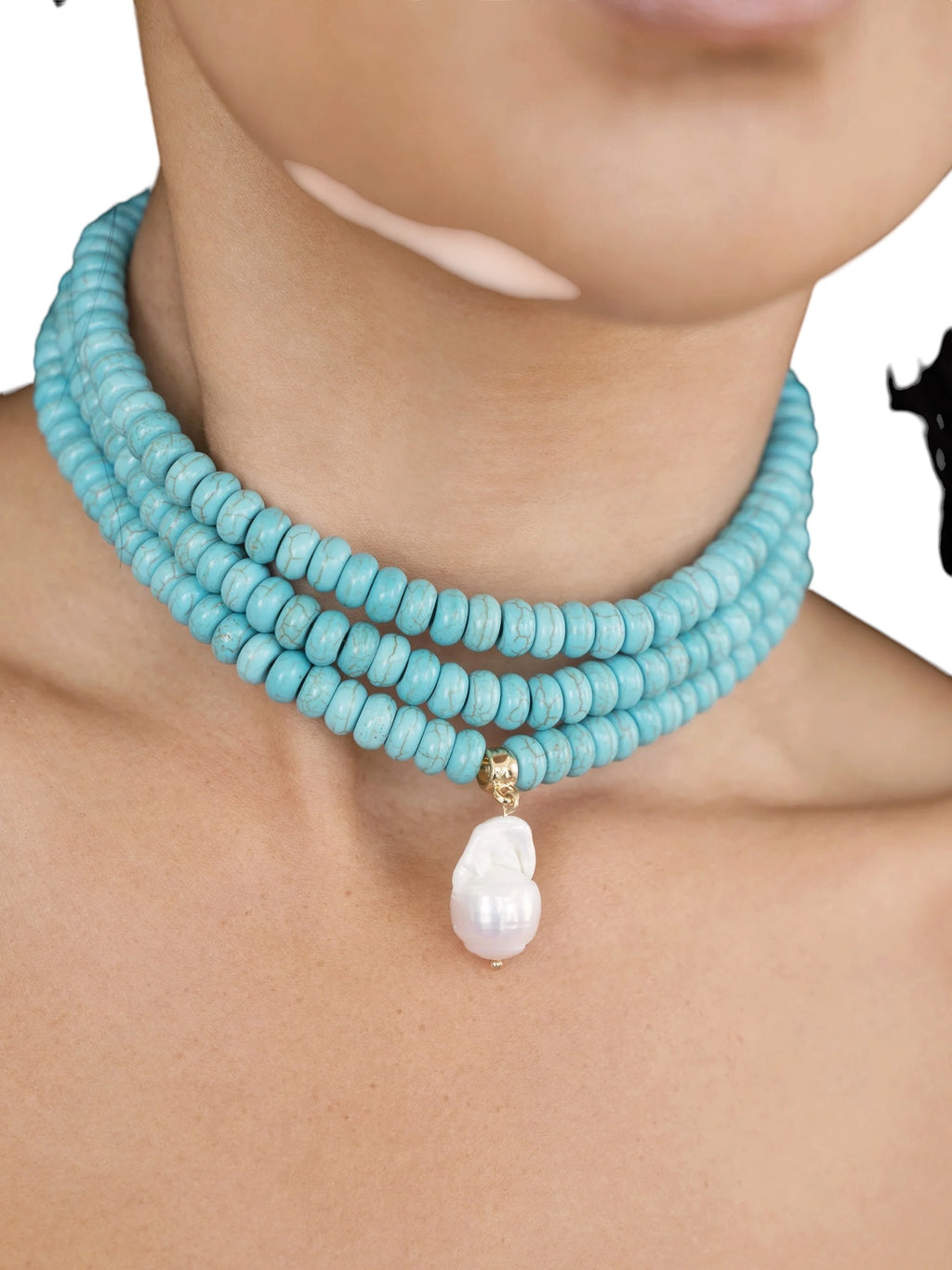 Ettika Marina Layers Turquoise Necklace