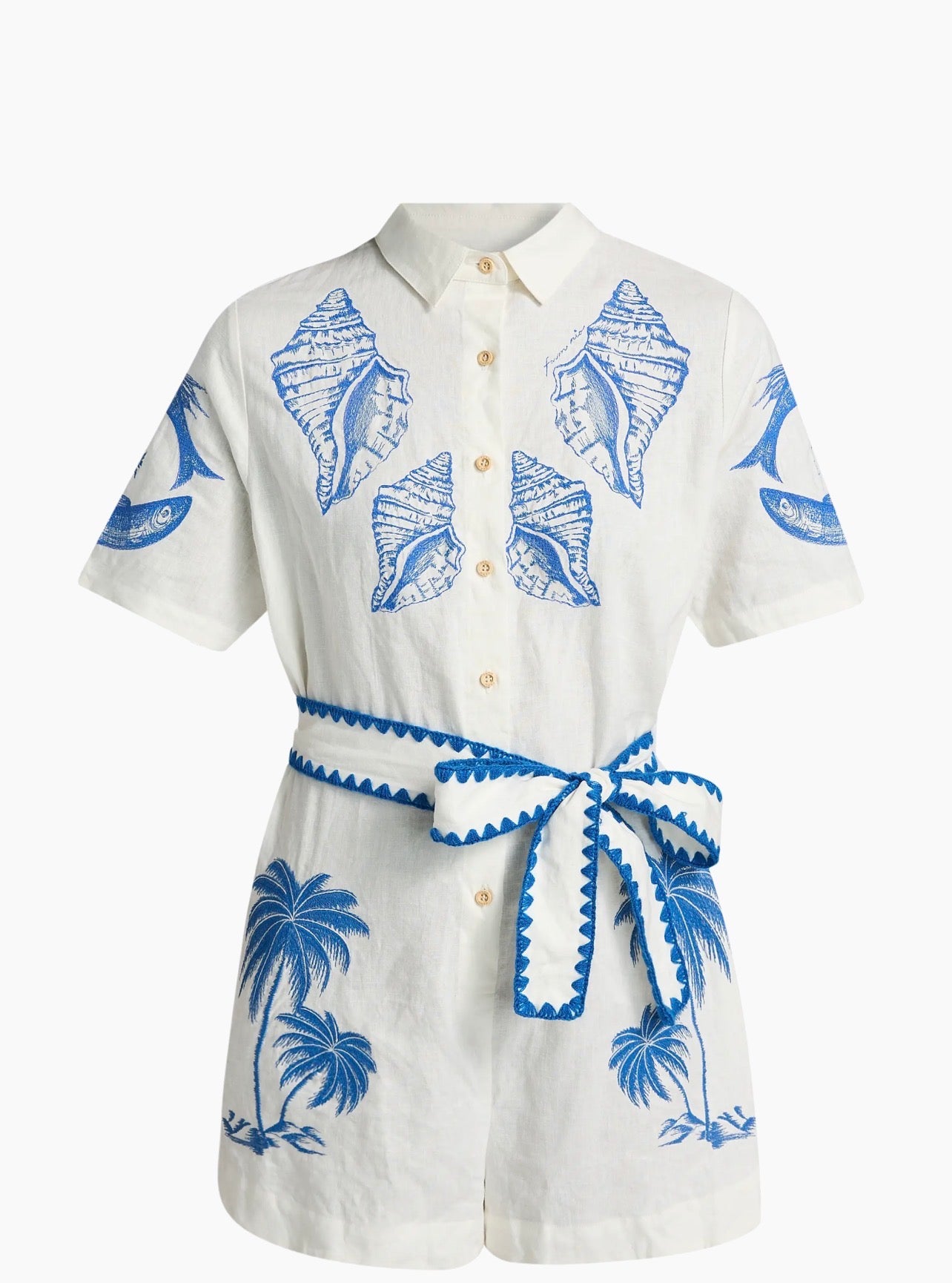 Farm Rio Brasil Embroidered Vintage Romper