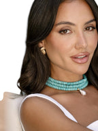 Ettika Marina Layers Turquoise Necklace