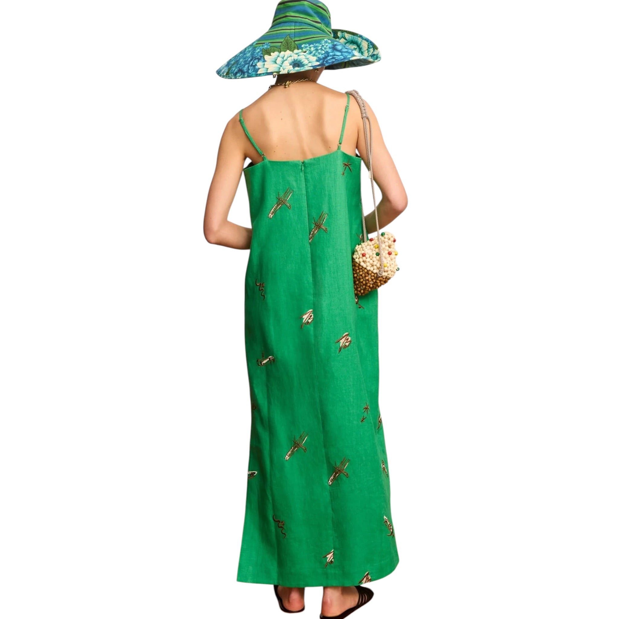 Alemais Wanda Embroidered Midi Dress