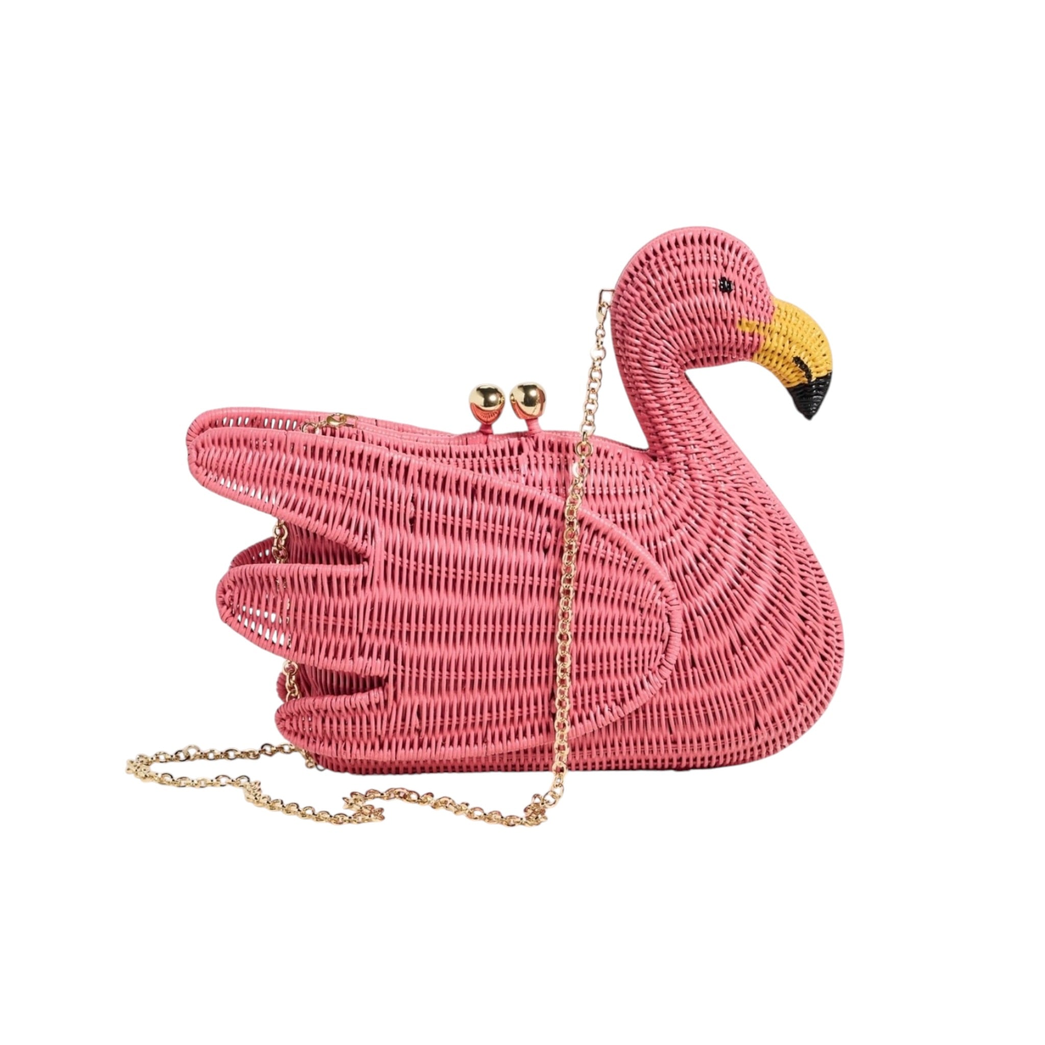 Serpui Dante Flamingo Clutch