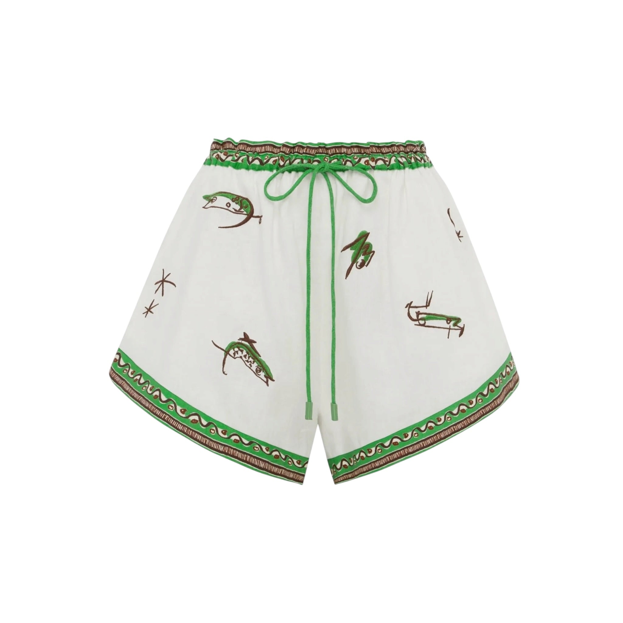 Alemais Wanda Embroidered Shorts