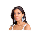 Deepa Gurnani Light Blue Hummingbird Earrings