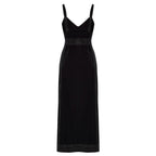 The Handloom Eva Black Midi Dress