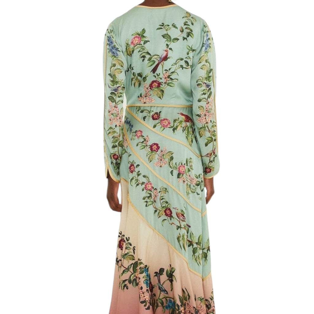 Farm Rio Birds Tree Long Sleeve Maxi