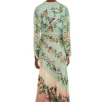 Farm Rio Birds Tree Long Sleeve Maxi