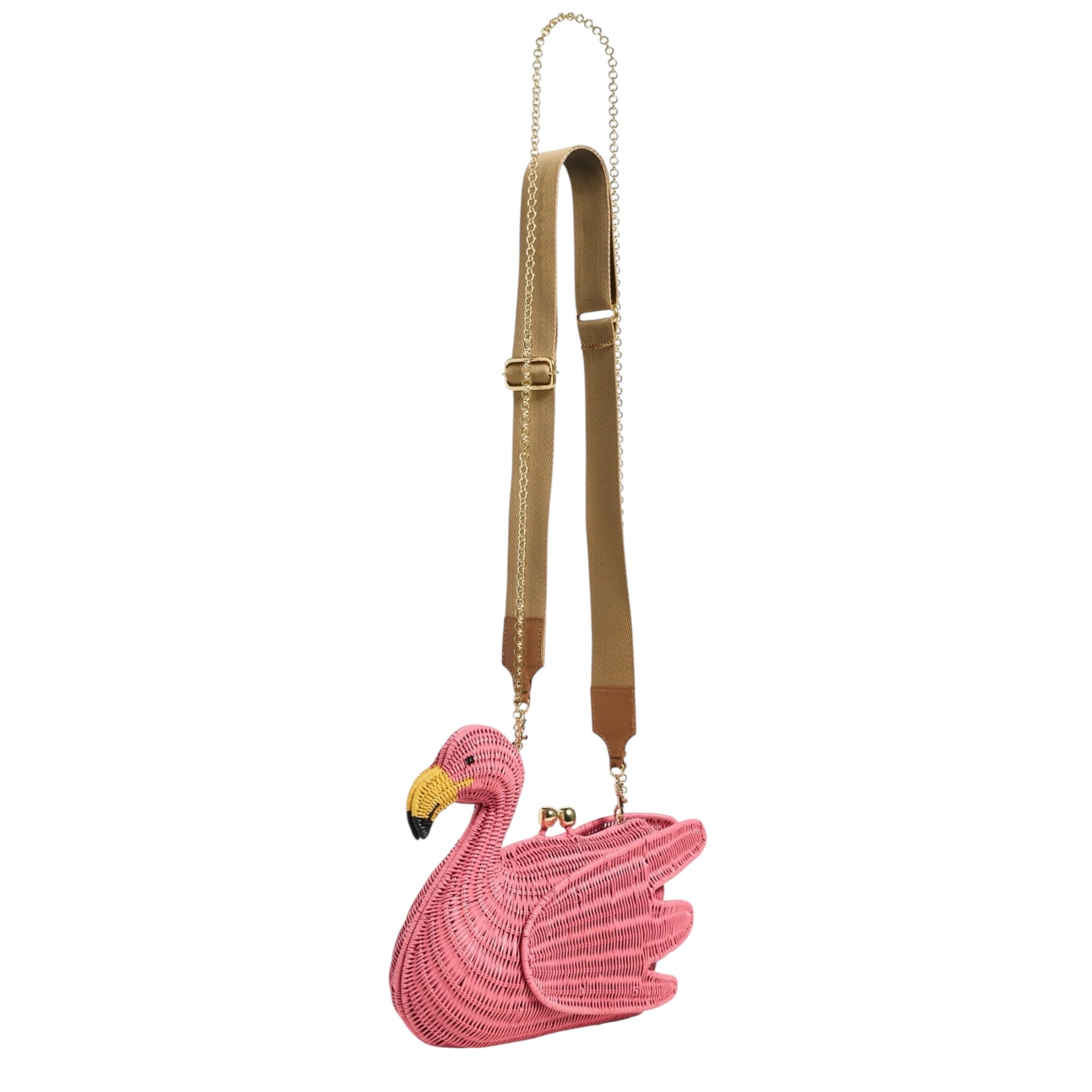 Serpui Dante Flamingo Clutch
