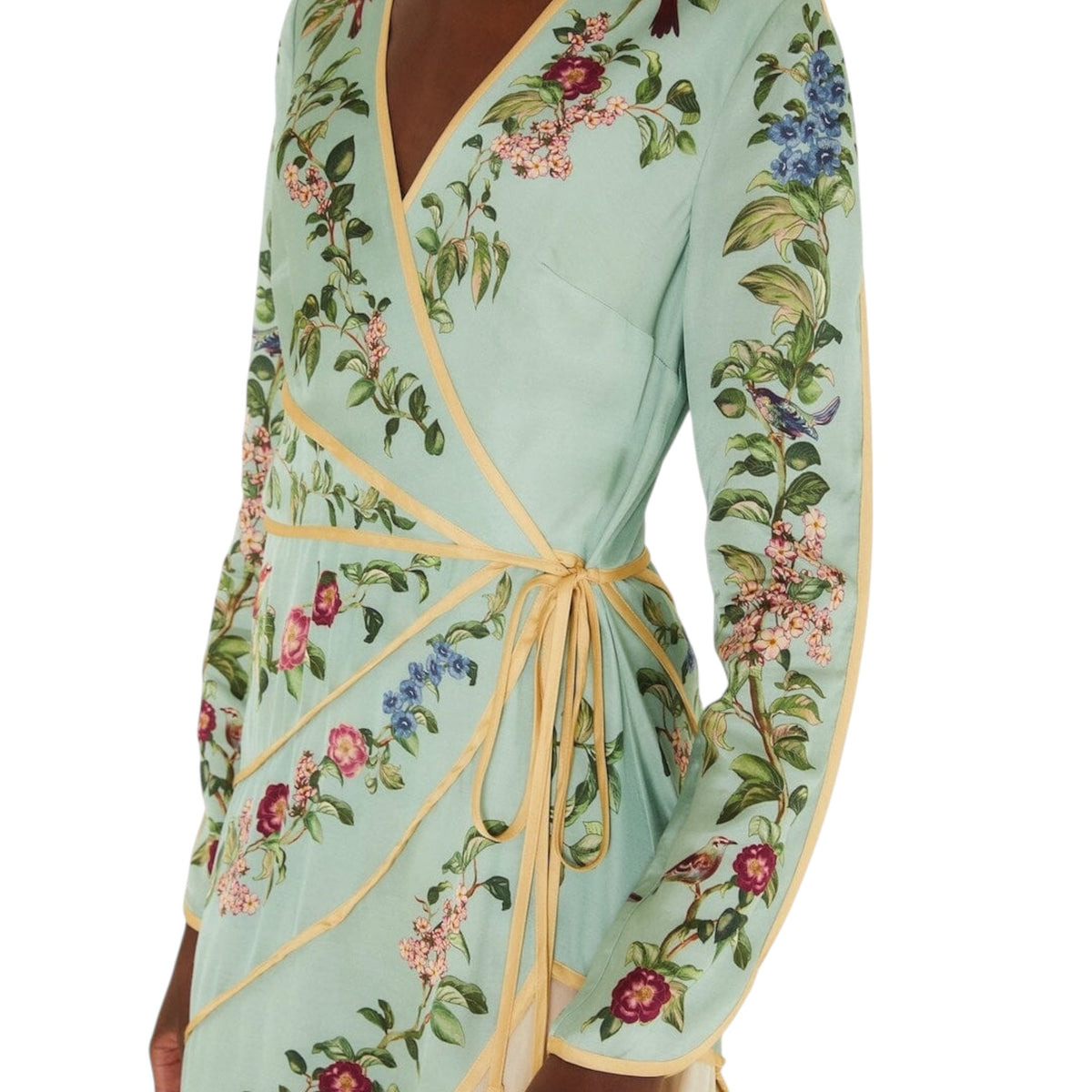 Farm Rio Birds Tree Long Sleeve Maxi