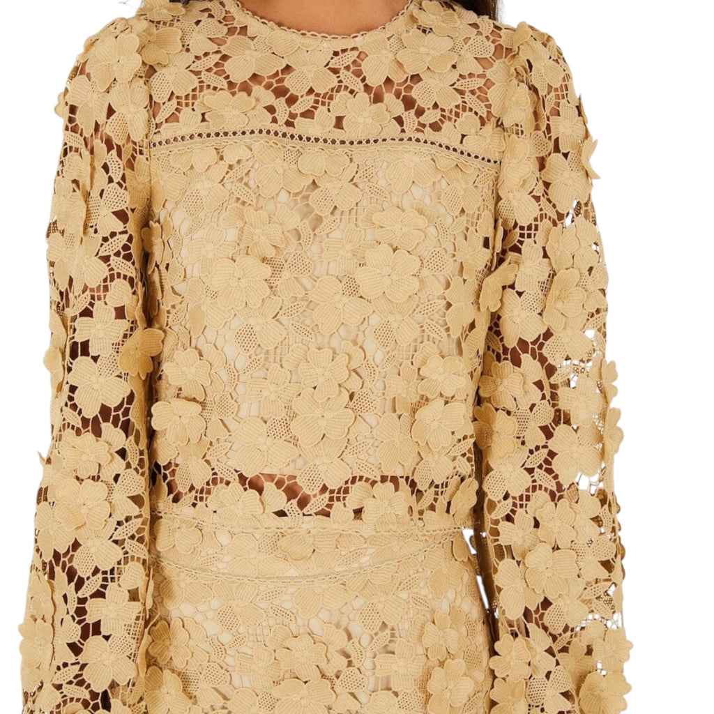 Farm Rio Sand Embroidery Blouse