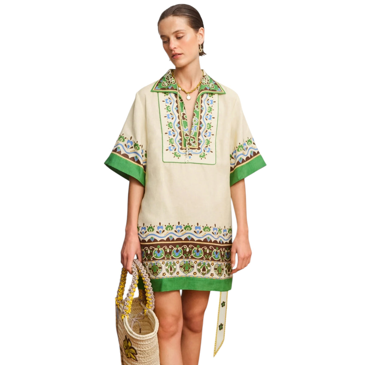 Alemais Bridgette Mini Shirt Dress