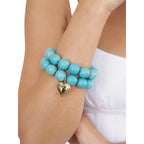 Ettika Luck and Love Turquoise Bracelet Set