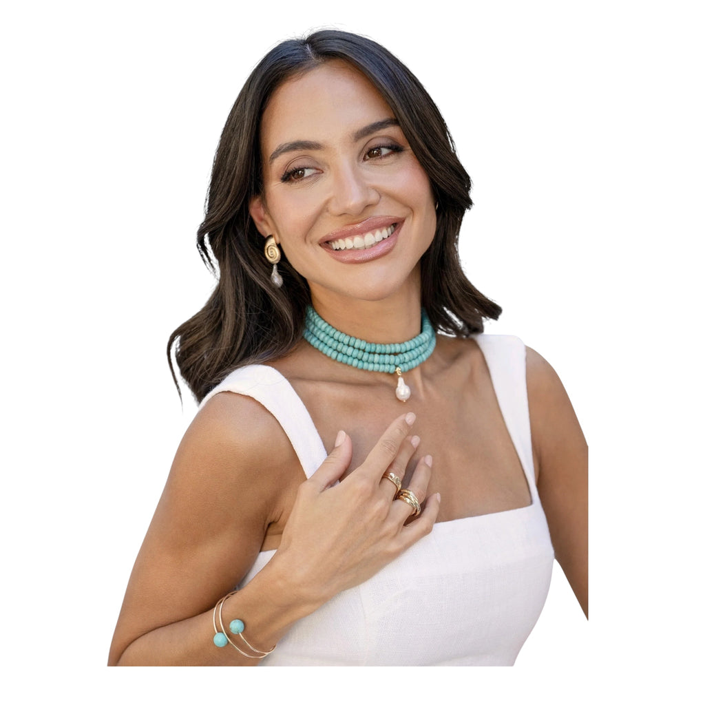 Ettika Marina Layers Turquoise Necklace