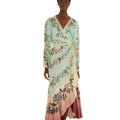 Farm Rio Birds Tree Long Sleeve Maxi