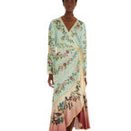 Farm Rio Birds Tree Long Sleeve Maxi