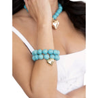 Ettika Luck and Love Turquoise Bracelet Set
