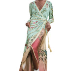Farm Rio Birds Tree Long Sleeve Maxi