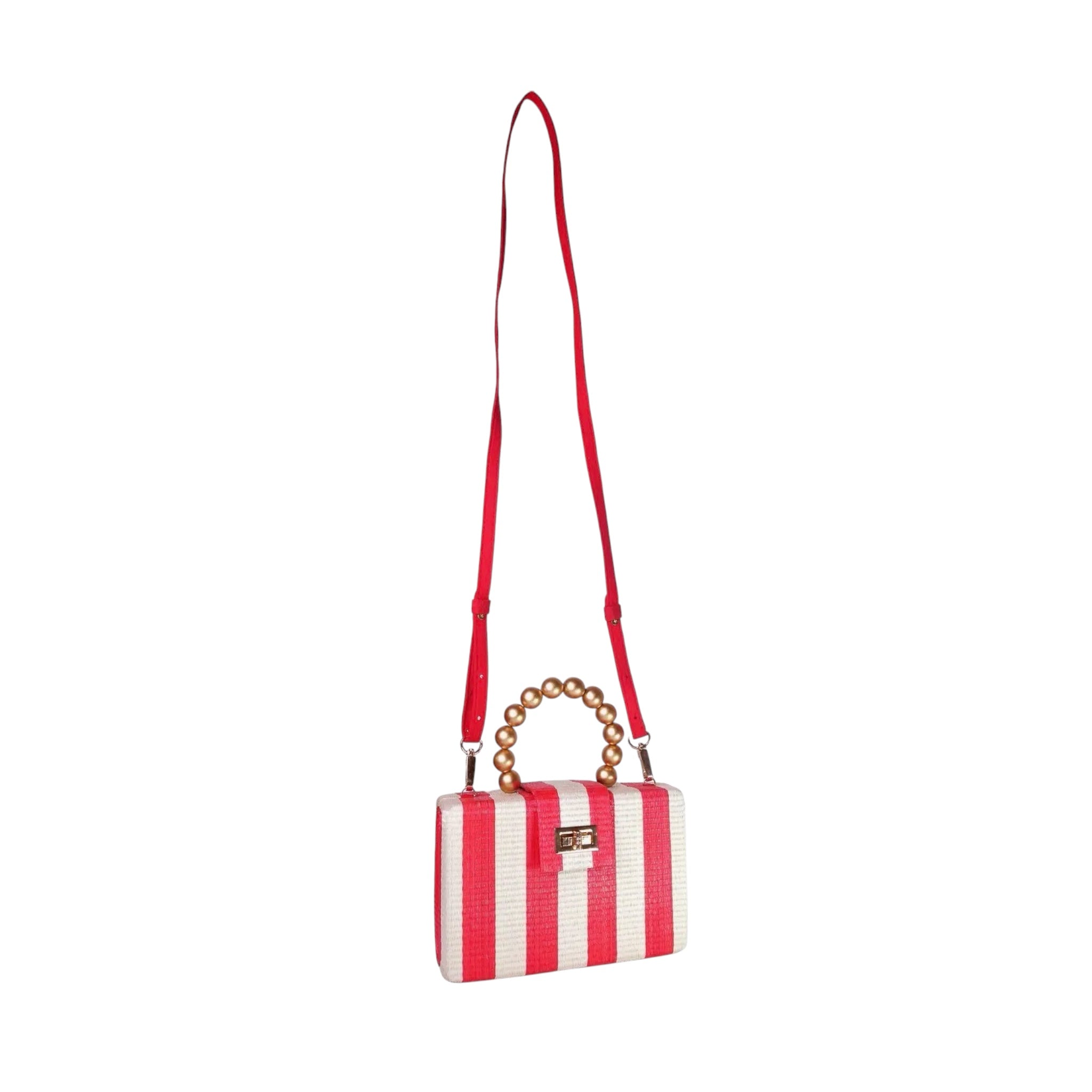 Soli & Sun The Louisa in Red & Cream Stripe