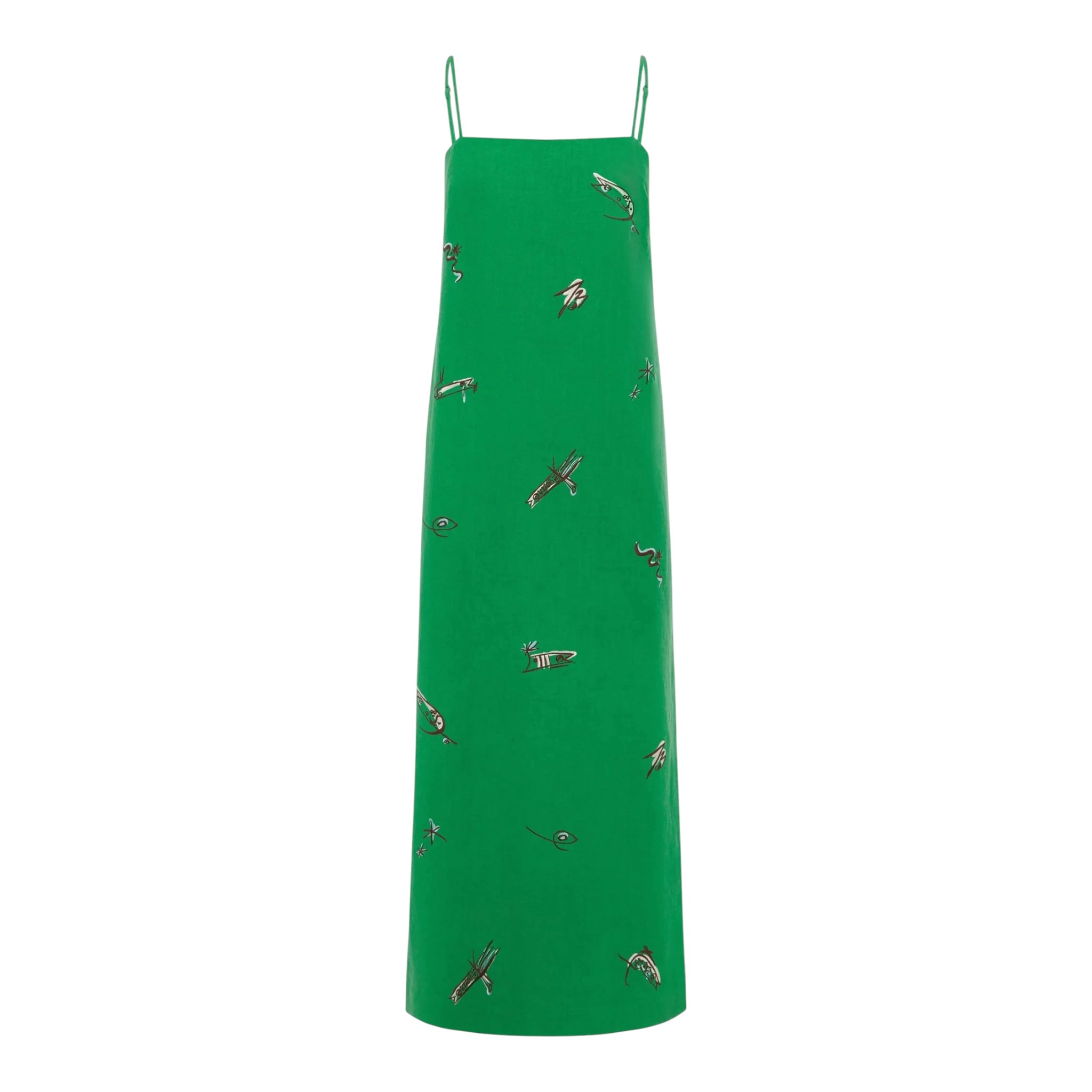Alemais Wanda Embroidered Midi Dress