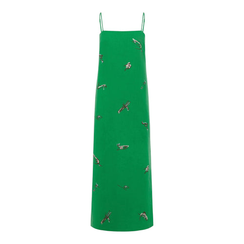 Alemais Wanda Embroidered Midi Dress