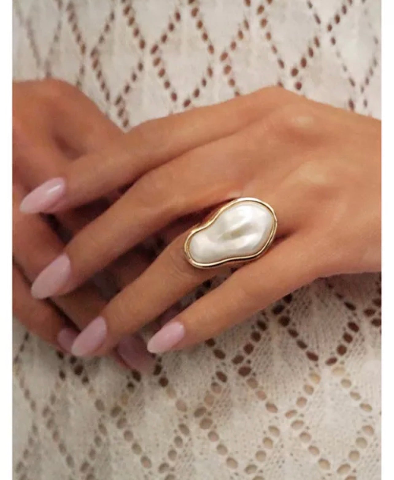 Ettika Sea-born Pearl Ring