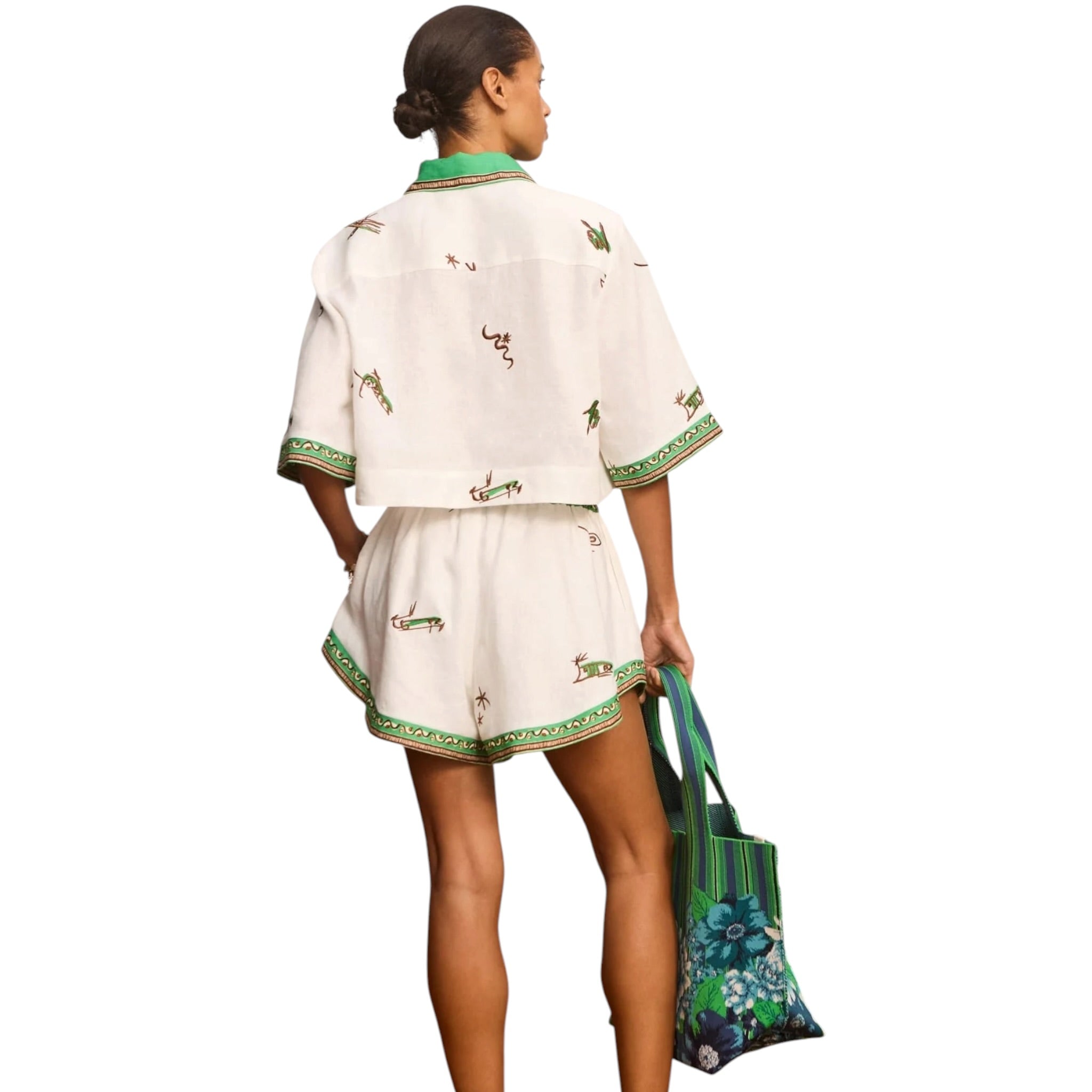 Alemais Wanda Embroidered Shorts