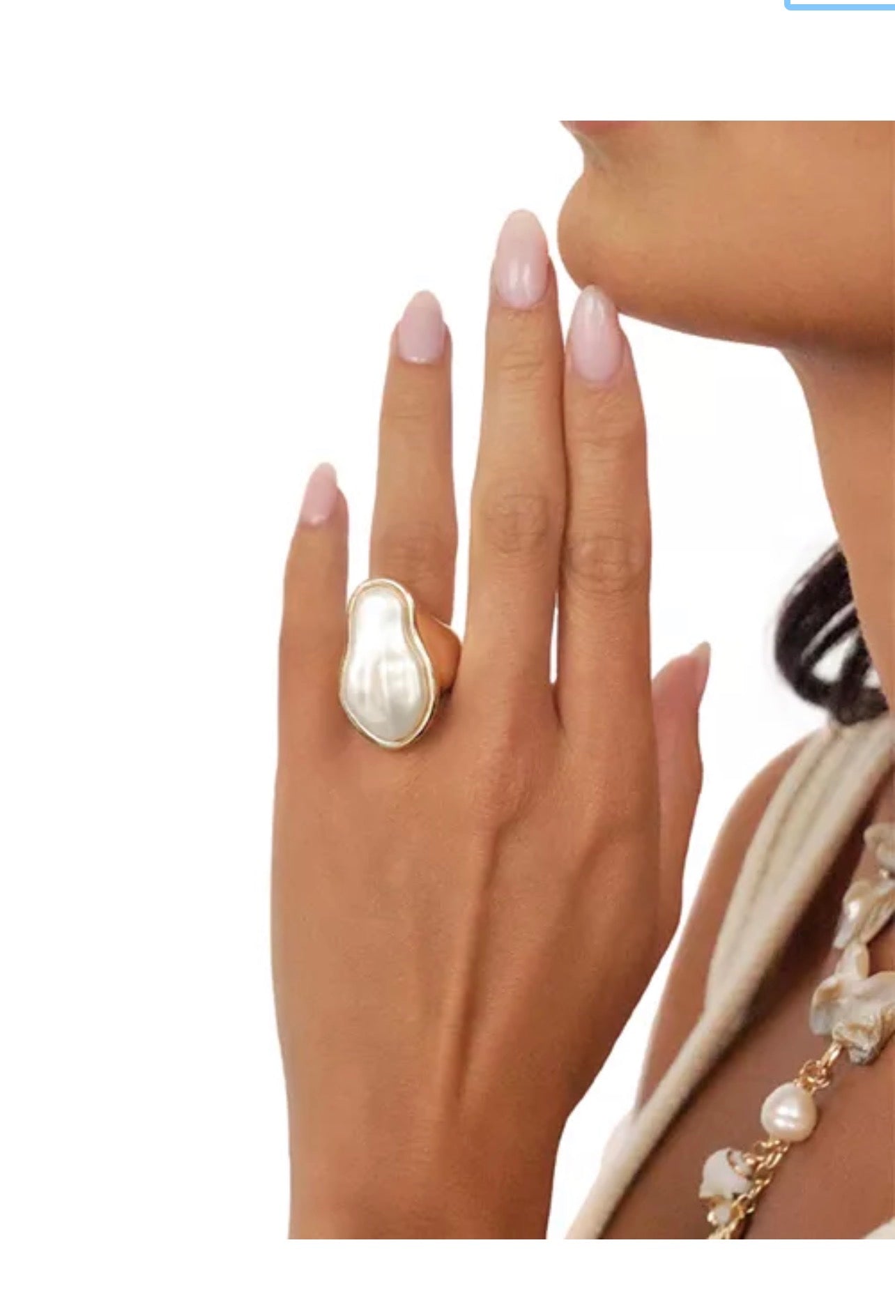 Ettika Sea-born Pearl Ring