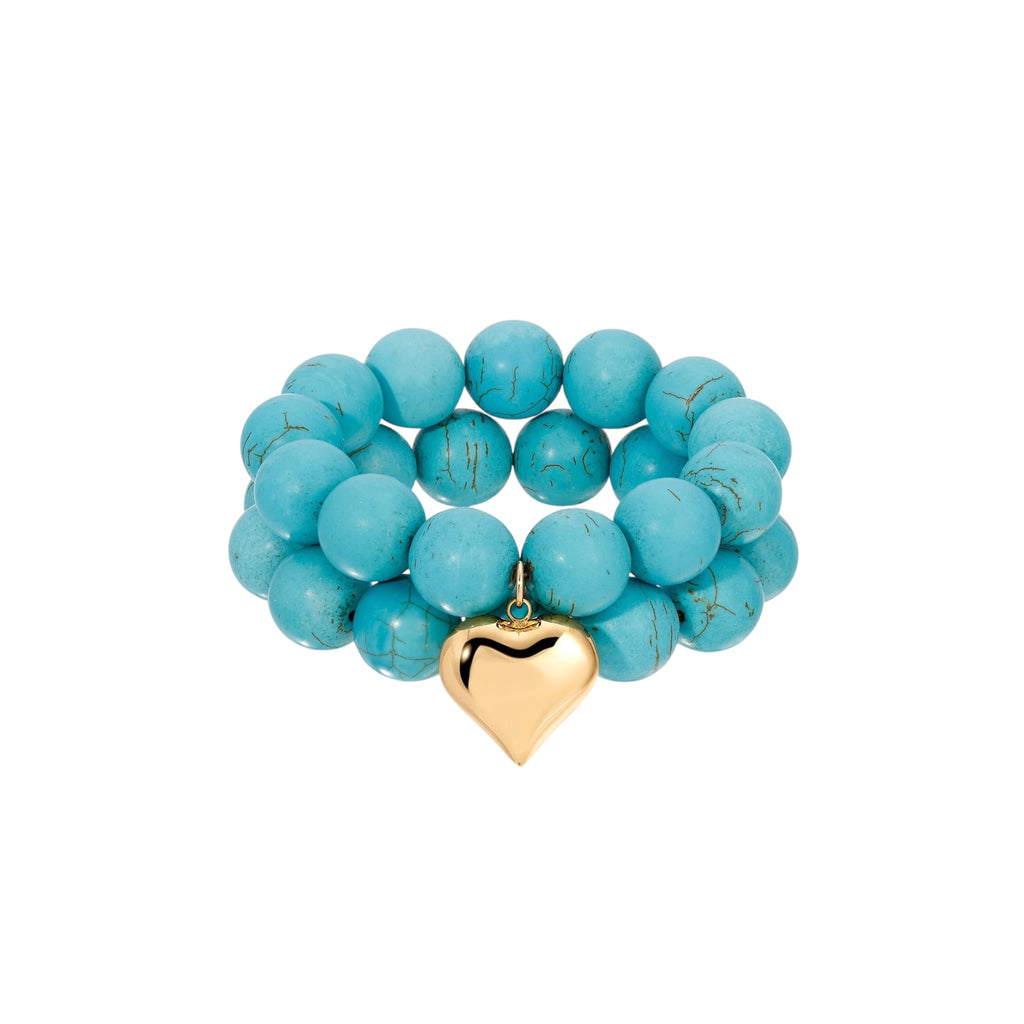 Ettika Luck and Love Turquoise Bracelet Set