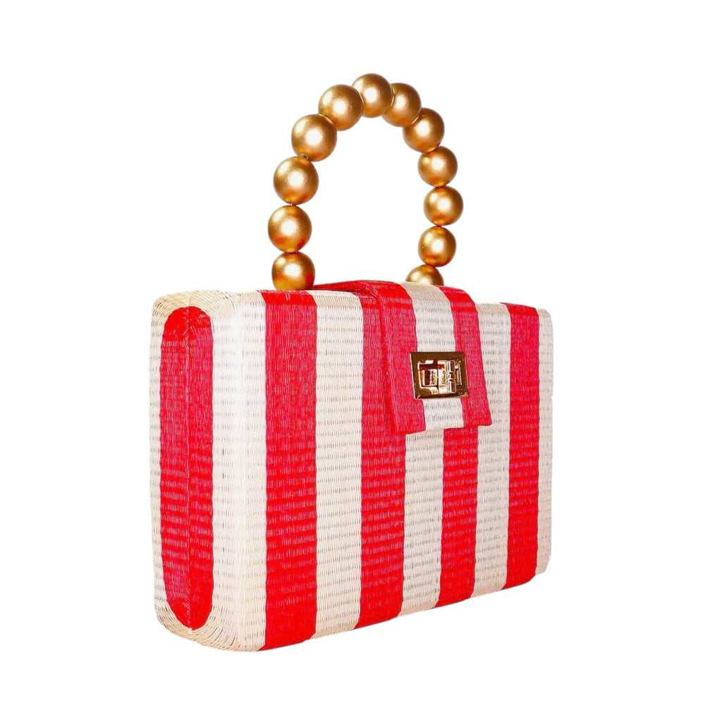 Soli & Sun The Louisa in Red & Cream Stripe