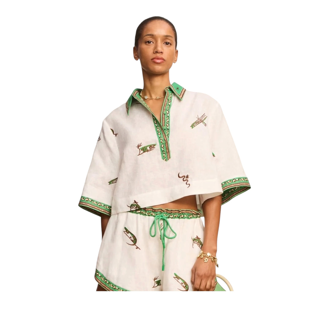Alemais Wanda Embroidered Shirt