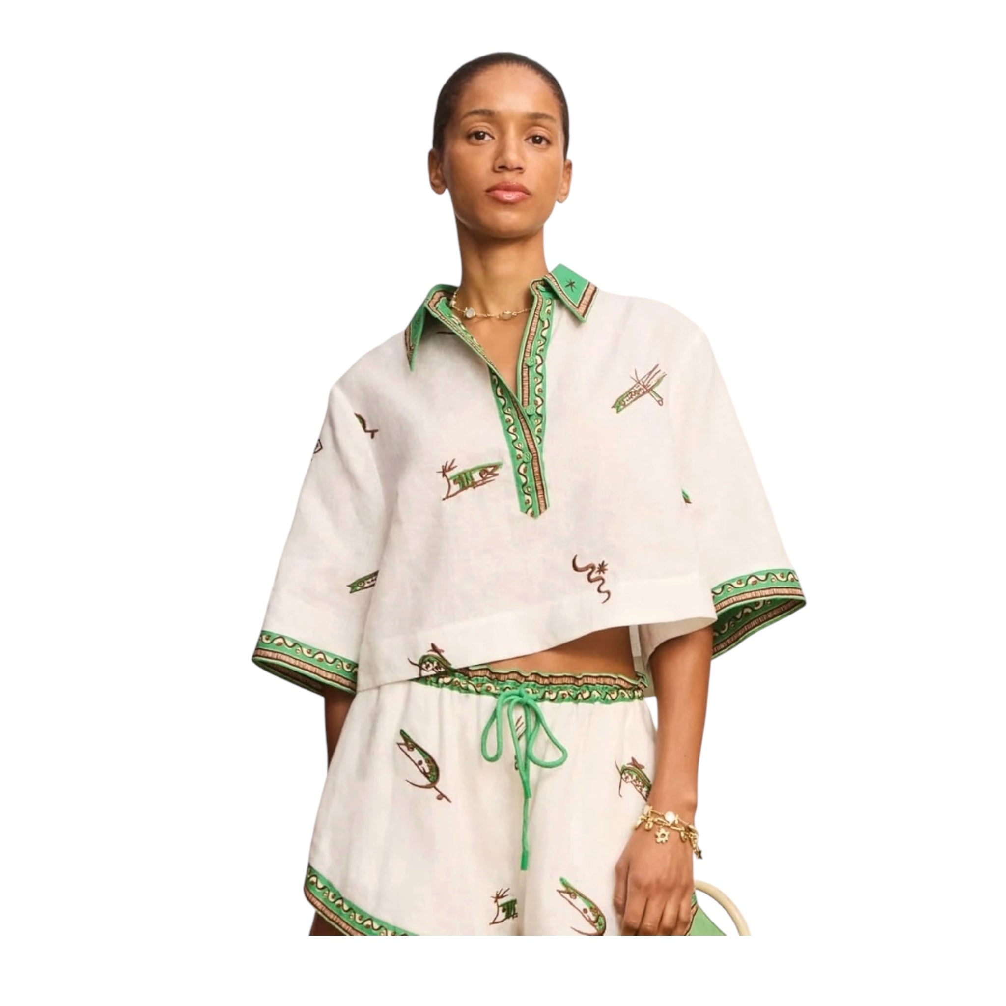 Alemais Wanda Embroidered Shirt