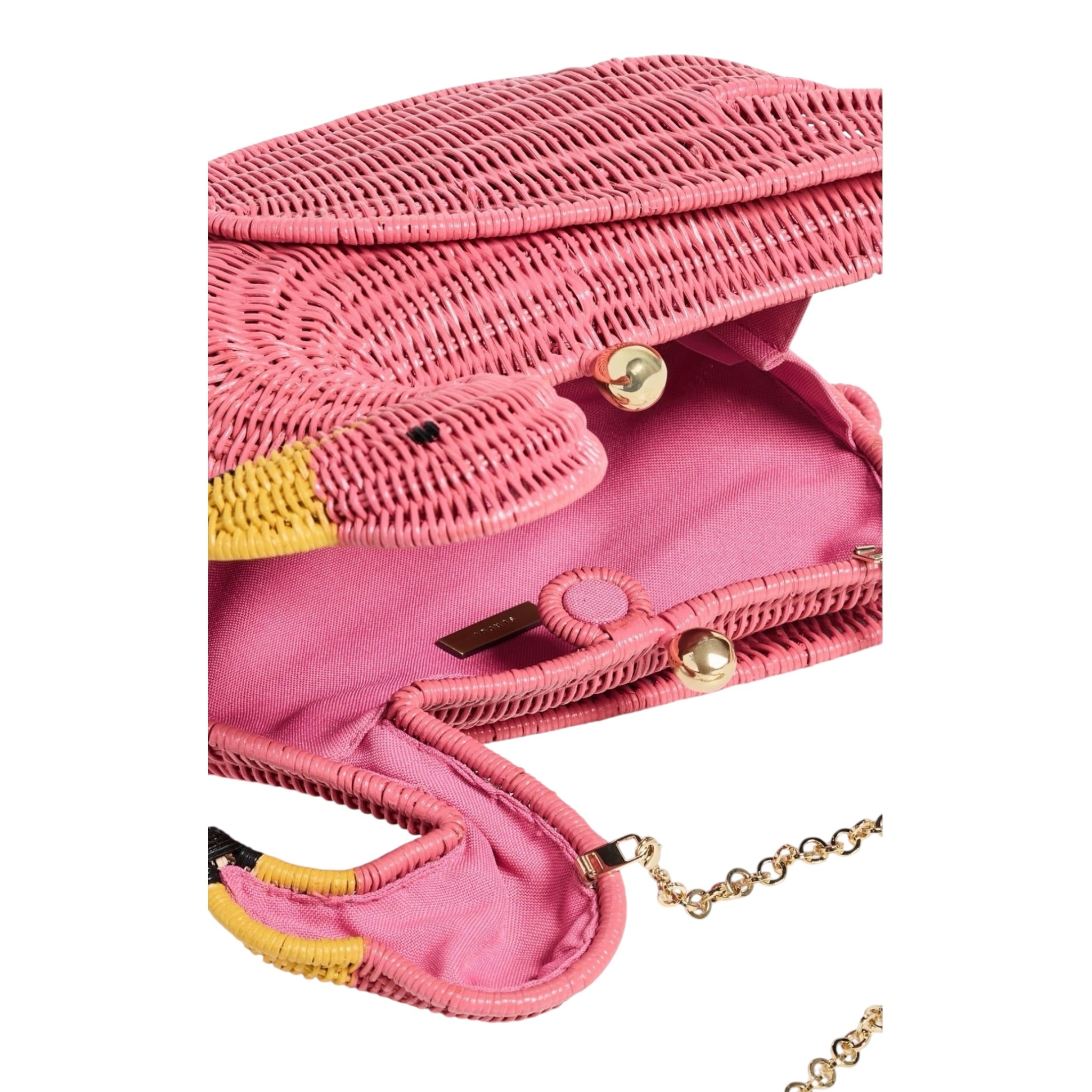 Serpui Dante Flamingo Clutch