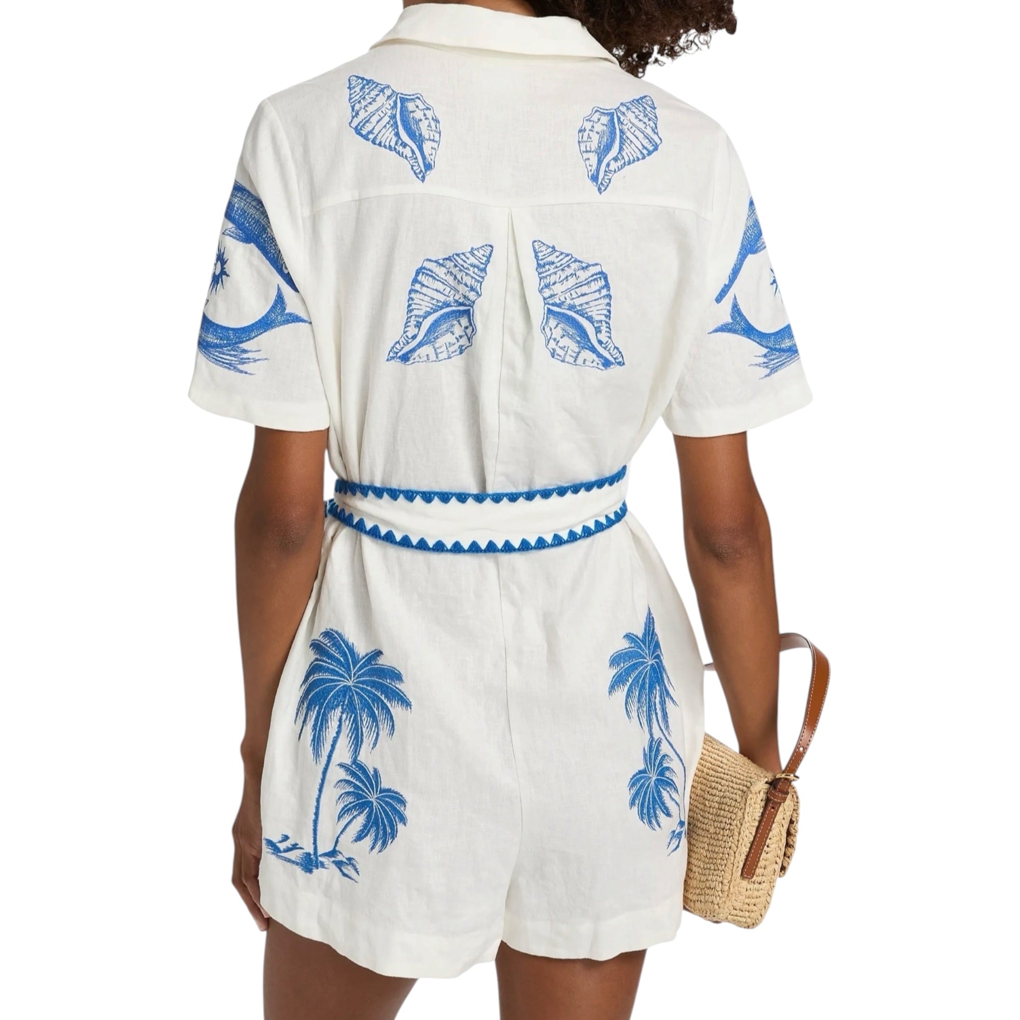 Farm Rio Brasil Embroidered Vintage Romper