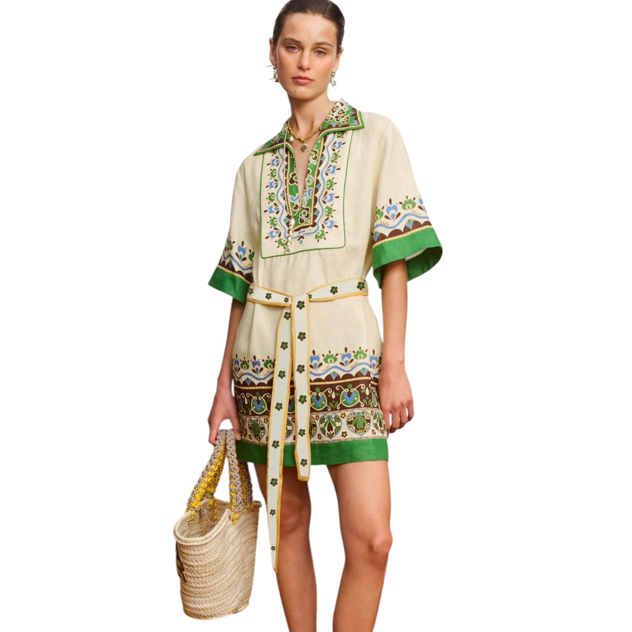 Alemais Bridgette Mini Shirt Dress