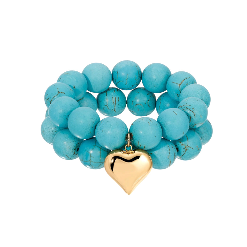 Ettika Luck and Love Turquoise Bracelet Set