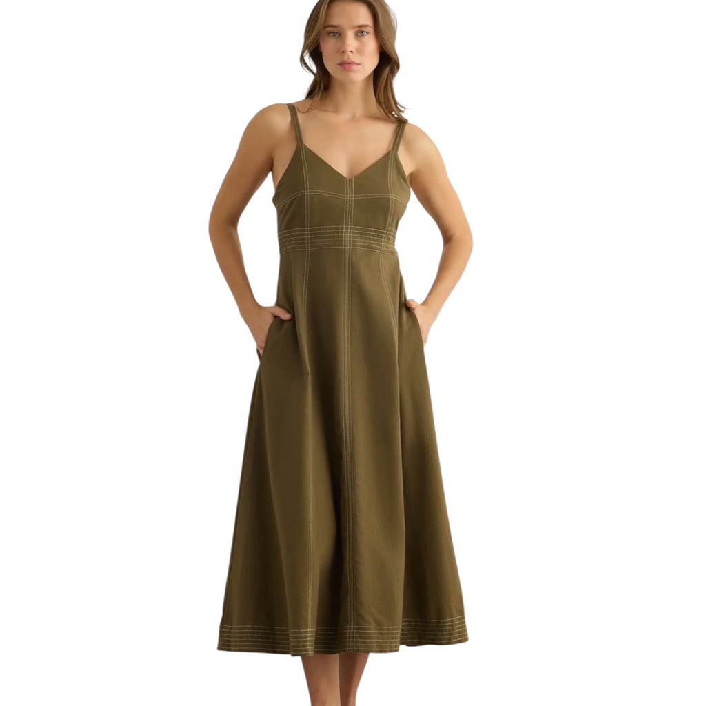 The Handloom Eva Midi Dress