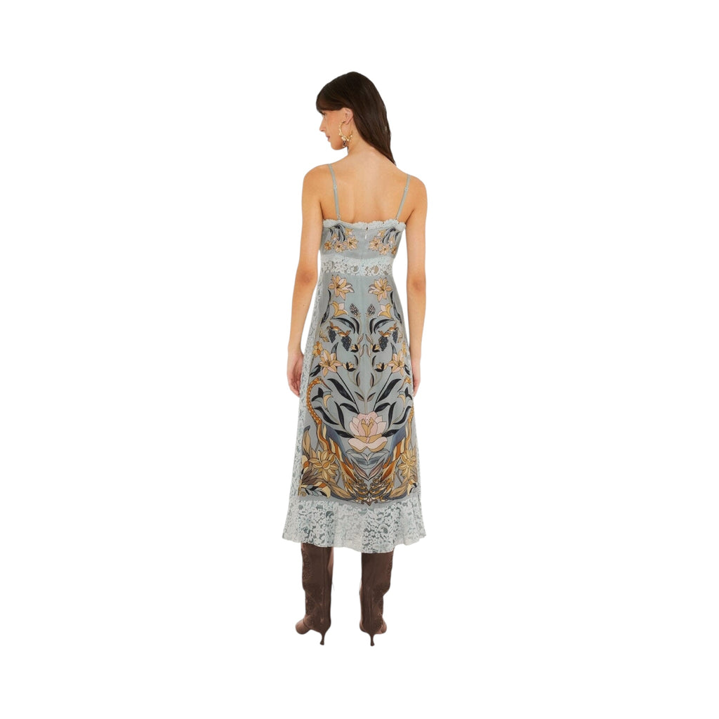 Farm Rio Stained Glass Beauty Lace Midi Dress