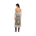 Farm Rio Stained Glass Beauty Lace Midi Dress