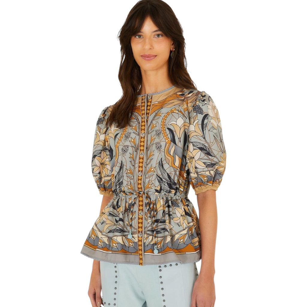 Farm Rio Stained Glass Beauty Blouse