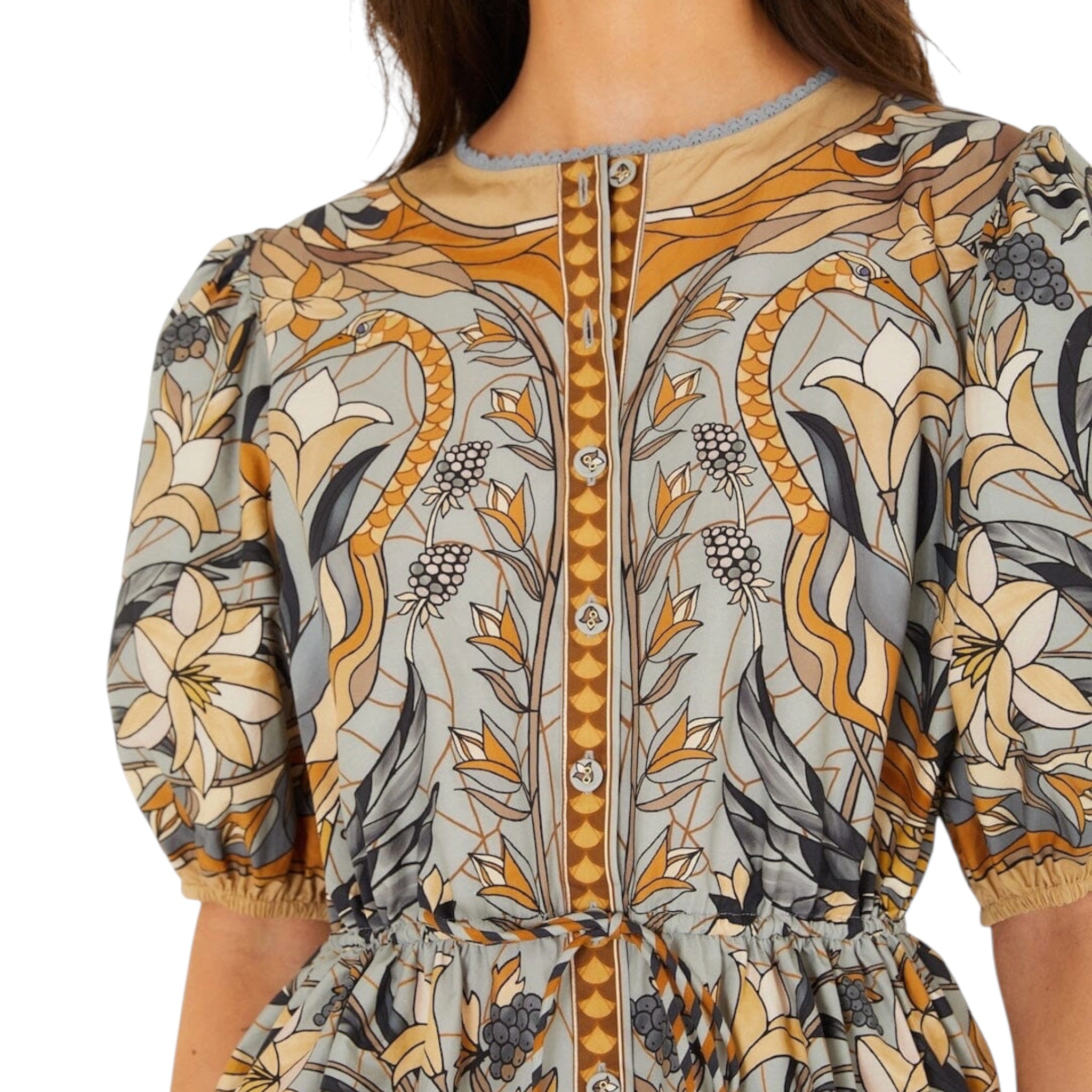 Farm Rio Stained Glass Beauty Blouse
