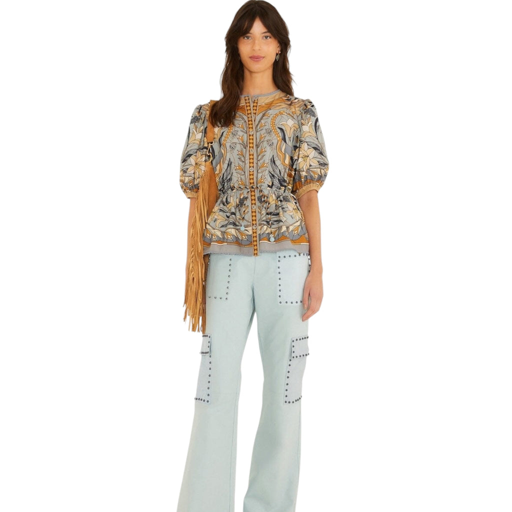 Farm Rio Stained Glass Beauty Blouse