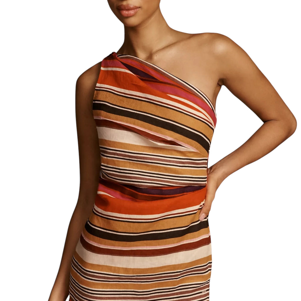 Faithfull Simona Striped Mini Dress