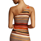 Faithfull Simona Striped Mini Dress