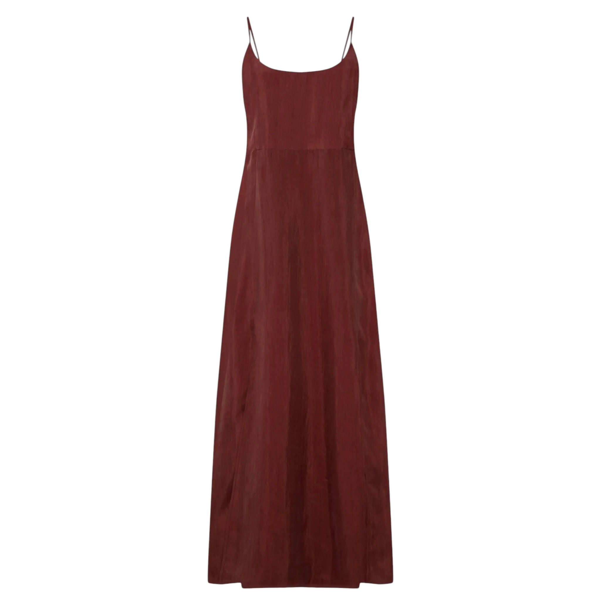 The Handloom Burgandy Lucid Midnight Flow Dress