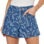Kivari Laguna Printed Denim Shorts