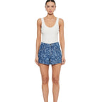 Kivari Laguna Printed Denim Shorts