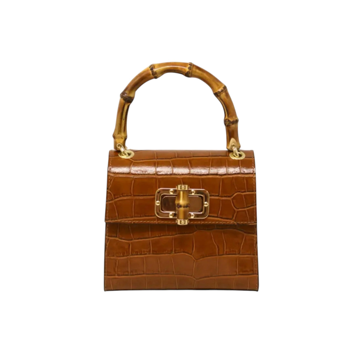 German Fuentes Bamboo Handle Handbag