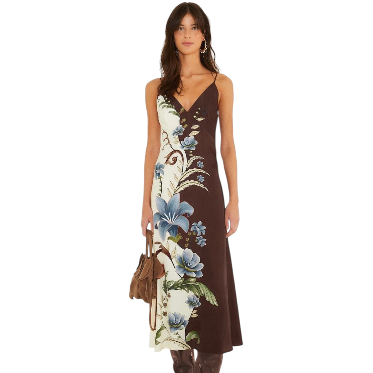 Farm Rio Millena Sleeveless Midi Dress